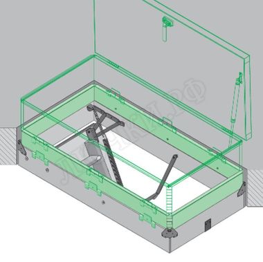 Дополнительные элементы для лестниц FAKRO Надставка LXN RU 600*1300 Дополнительные элементы для лестниц FAKRO Надставка LXN RU 600*1300