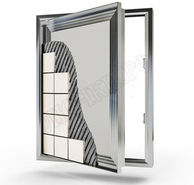 Люк-дверь под плитку Техно Противопожарный 2 створки 1800*850 Люк-дверь под плитку Техно Противопожарный 2 створки 1800*850