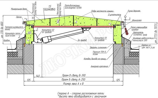 Люк для выхода на крышу Люк для выхода на крышу