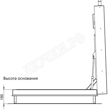 Люк для выхода на кровлю Оптимус 600*1600 Люк для выхода на кровлю Оптимус 600*1600