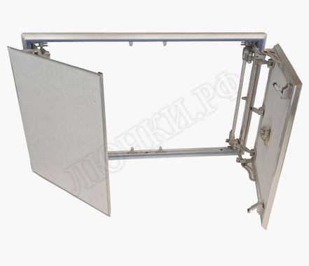 Люк под плитку Нажимной Хаммер Слава 2 створки 750*350 Люк под плитку Нажимной Хаммер Слава 2 створки 750*350
