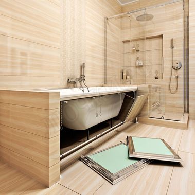 Люк нажимной под ванную Экран 1550*550 Люк нажимной под ванную Экран 1550*550