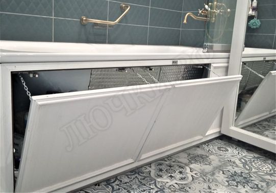 Люк нажимной под ванную Экран 1550*550 Люк нажимной под ванную Экран 1550*550