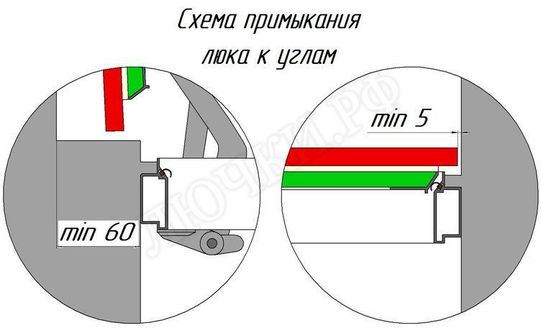 Люк под плитку Нажимной Хаммер Слава 2 створки 750*350 Люк под плитку Нажимной Хаммер Слава 2 створки 750*350