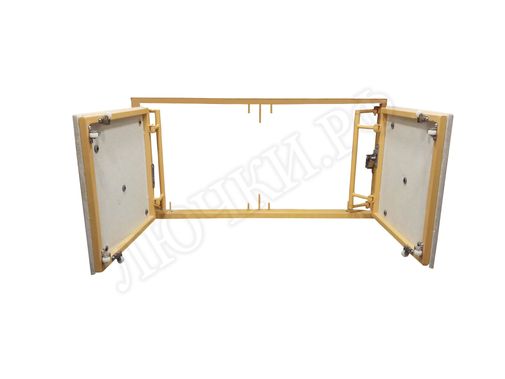 Люк под плитку нажимной Апельсин 2 створки 750*1050 Люк под плитку нажимной Апельсин 2 створки 750*1050