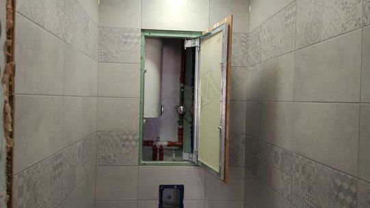 Люк под плитку Нажимной Секрет-Лайт 2 створки 870*500 Люк под плитку Нажимной Секрет-Лайт 2 створки 870*500