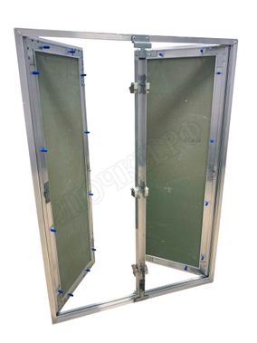 Люк под покраску Хаммер Гиппократ для установки в потолок, 2 створки, съёмная перегородка 800*1350 Люк под покраску Хаммер Гиппократ для установки в потолок, 2 створки, съёмная перегородка 800*1350