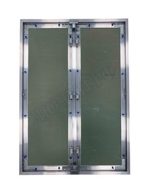 Люк под покраску Хаммер Гиппократ для установки в потолок, 2 створки, съёмная перегородка 800*1350 Люк под покраску Хаммер Гиппократ для установки в потолок, 2 створки, съёмная перегородка 800*1350