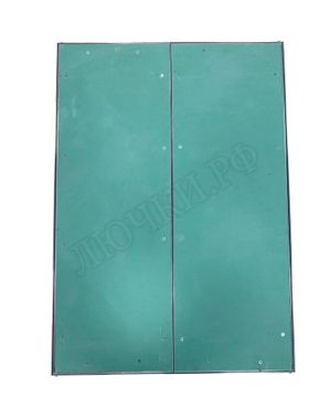 Люк под покраску Хаммер Гиппократ для установки в стену, 2 створки, съёмная перегородка 800*900 Люк под покраску Хаммер Гиппократ для установки в стену, 2 створки, съёмная перегородка 800*900