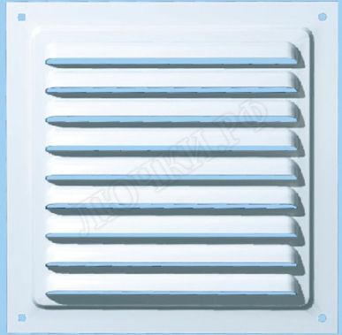 Металлическая решетка МВМ - настенная 125с сер Металлическая решетка МВМ - настенная 125с сер
