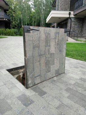 Напольный люк Брус Ли Стальной, Съемная дверца 500*1200 Напольный люк Брус Ли Стальной, Съемная дверца 500*1200