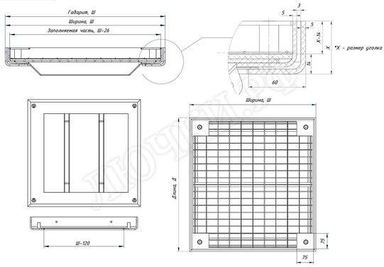 Люк под брусчатку Брус Ли Стальной, Съемная дверца 500*1200 Люк под брусчатку Брус Ли Стальной, Съемная дверца 500*1200