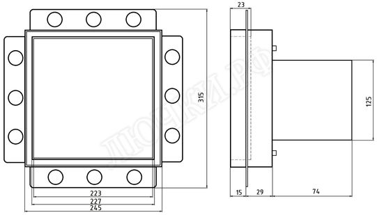 Вытяжной вентилятор Awenta System+, Turbo, 125, KWT125M, белая 250*250 Вытяжной вентилятор Awenta System+, Turbo, 125, KWT125M, белая 250*250