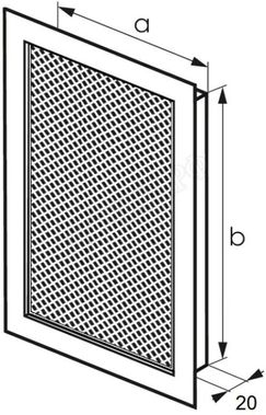 Решетка металлическая с перфорацией ПВС врезная 150*150 Решетка металлическая с перфорацией ПВС врезная 150*150