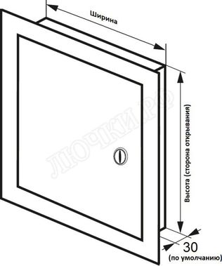 Люк сантехнический Бабушкина радость :-) с замком 550*650 Люк сантехнический Бабушкина радость :-) с замком 550*650