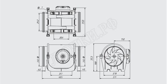 Вентилятор TD EVO-315 Вентилятор TD EVO-315