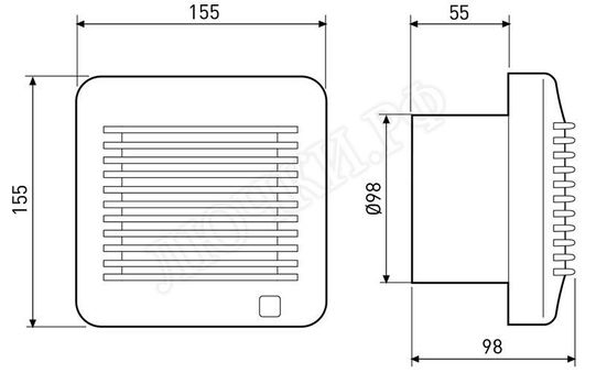 Вытяжной вентилятор EDM 100 CH Вытяжной вентилятор EDM 100 CH